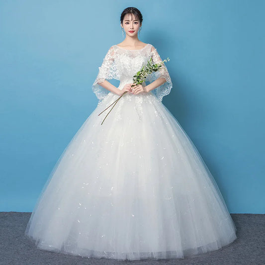 Cheap Sweetheart Korean Pluse Size Wedding Dress New Fashion Elegant Girl Customization Large