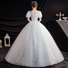 Load image into Gallery viewer, White Ball Gown Women Wedding Dresses Sequins Appliques Elegant Bridal Gowns Formal Occasion
