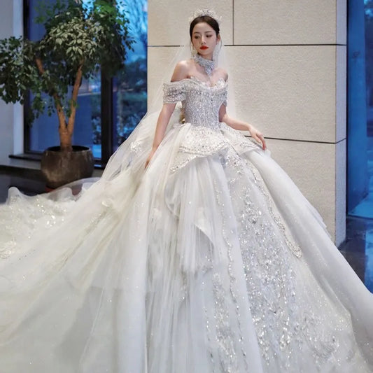 Wedding Dress With Train – Elleseal