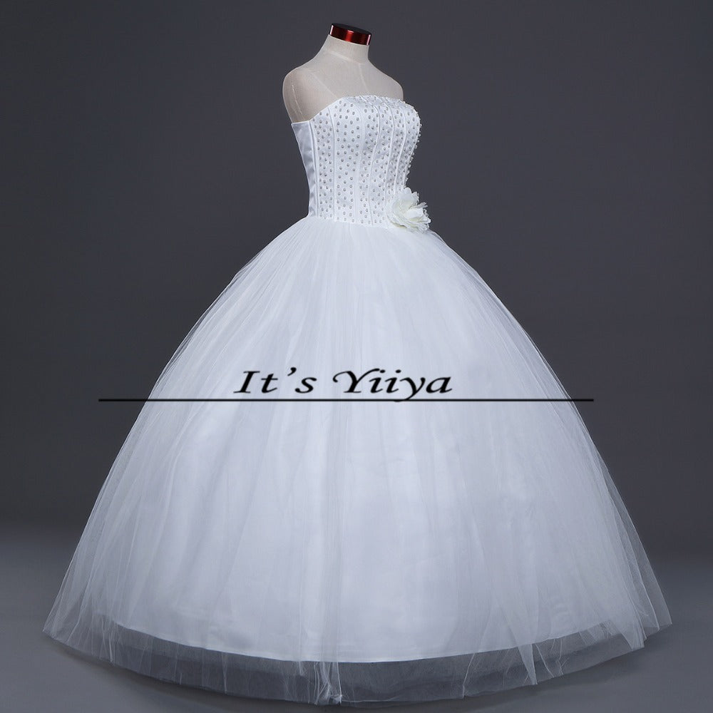 HOT Free shipping sexy wedding dress 2014 plus size princess wedding dresses pearl wedding gowns cheap Vestidos De Novia HS062