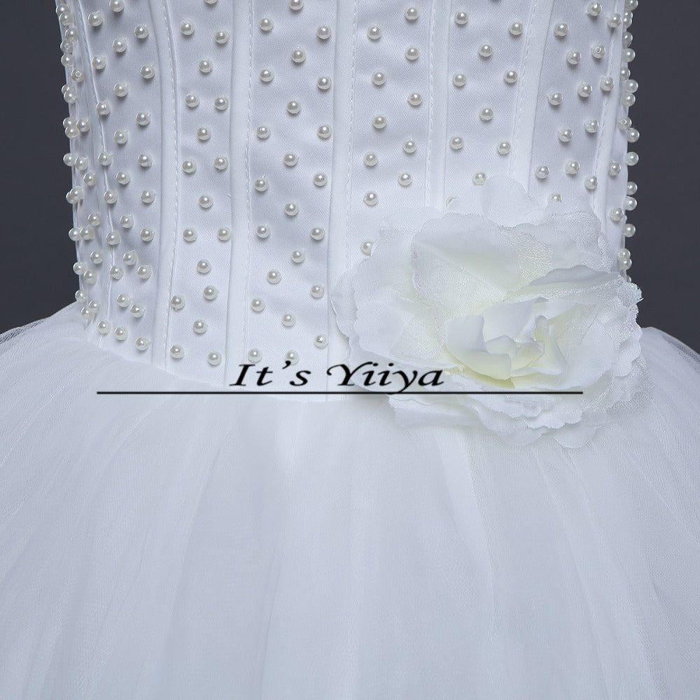 HOT Free shipping sexy wedding dress 2014 plus size princess wedding dresses pearl wedding gowns cheap Vestidos De Novia HS062