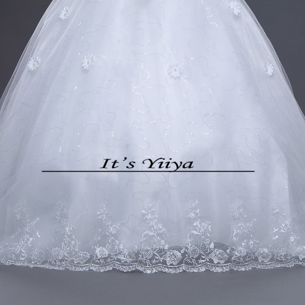 DHL Free Shipping New Train White Vestidos De Novia Design Bride Wedding frocks Strapless Flowers Bridal Wedding dresses TH52